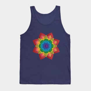 Rainbow Mandala Tank Top